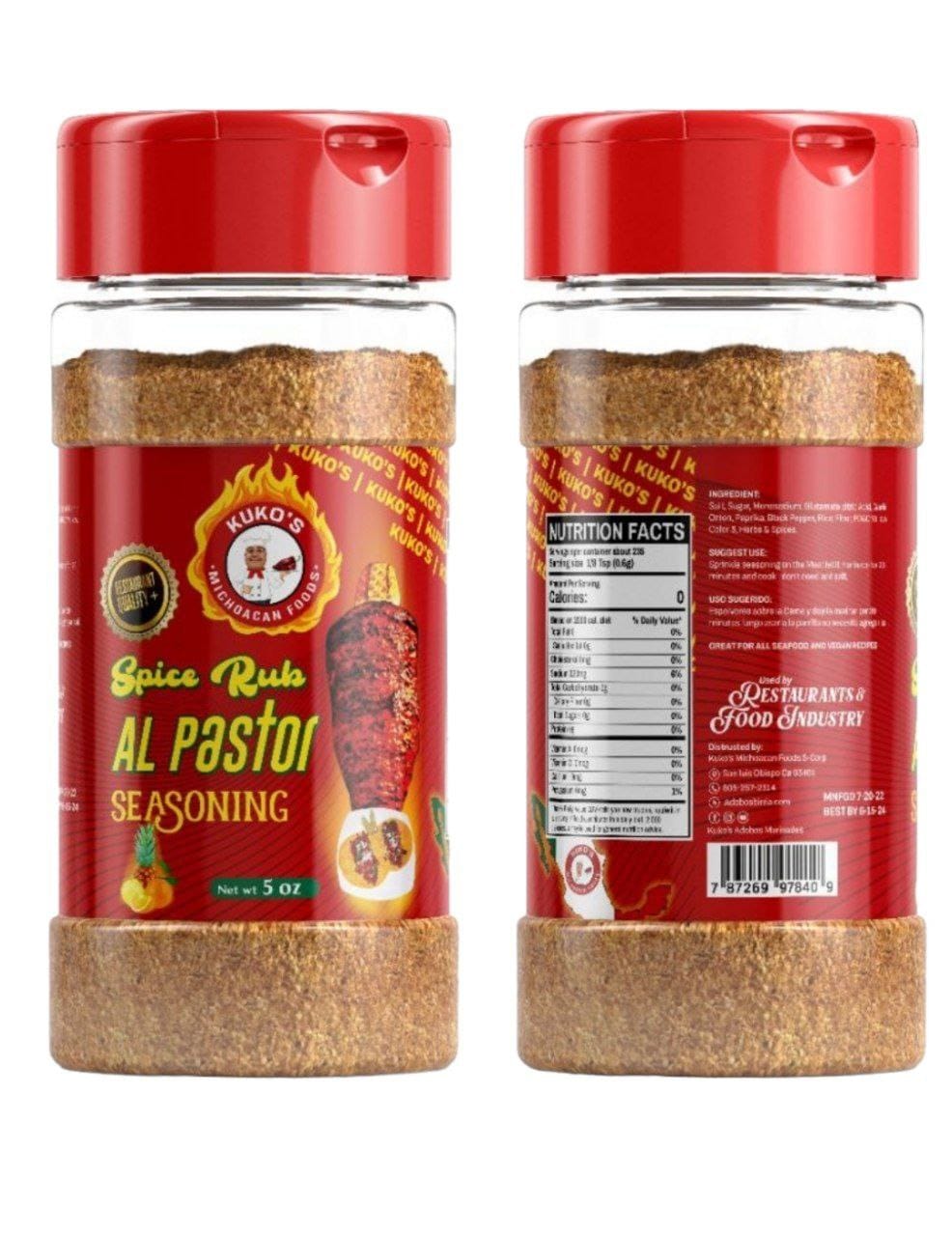 AL. PASTOR SEASONING Spice 3 sizes