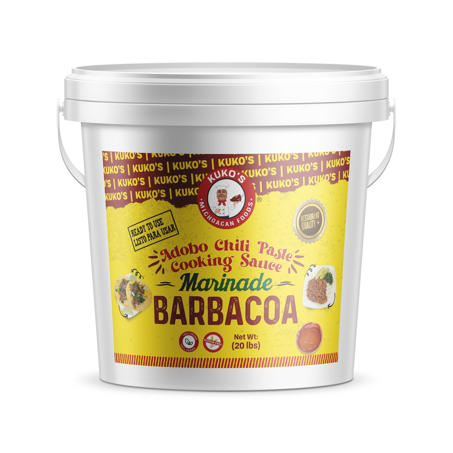Barbacoa Marinade Adobo chili Paste cooking sauce 20lbs restaurant food