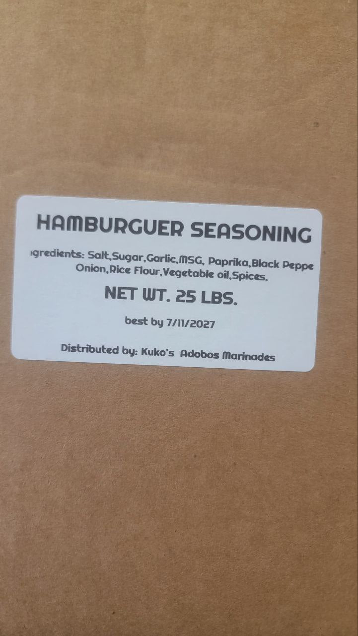 Hamburger Spice Seasonings Restaurant BBQ 4 sizes