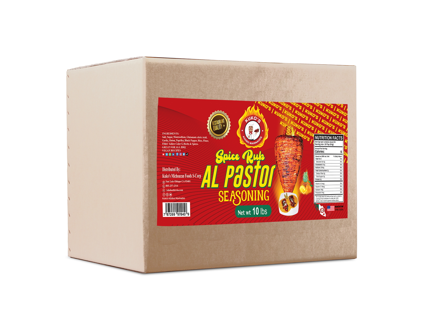 AL. PASTOR SEASONING Spice 3 sizes