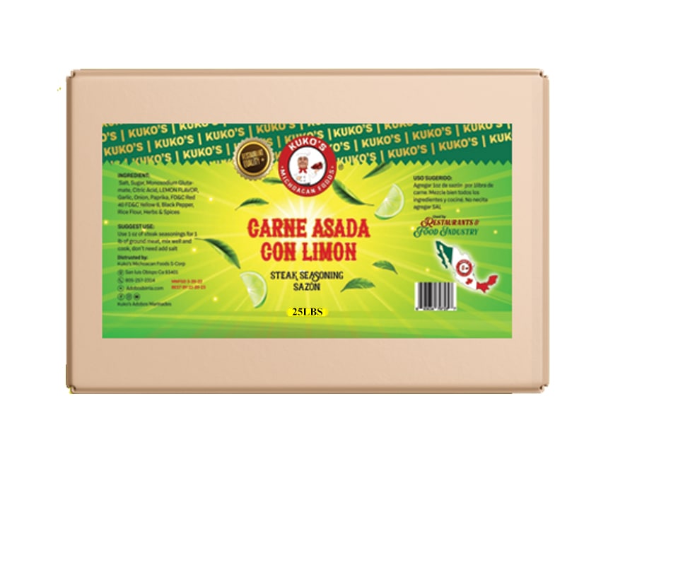 CARNE ASADA CON LIMON Spice lemon concentrate commercial grade