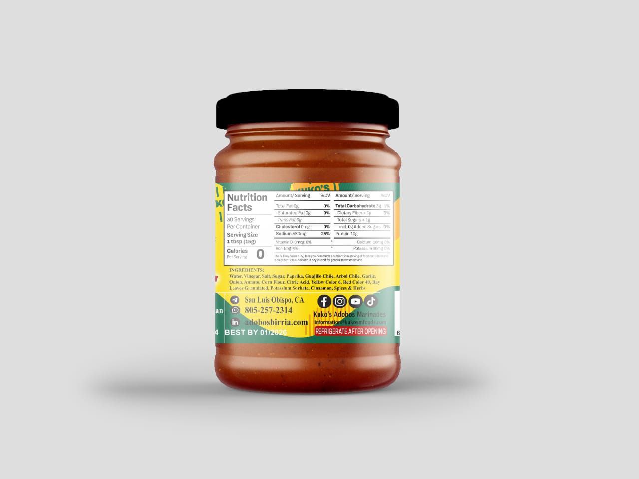 Birria adobo marinade paste restaurant bulk