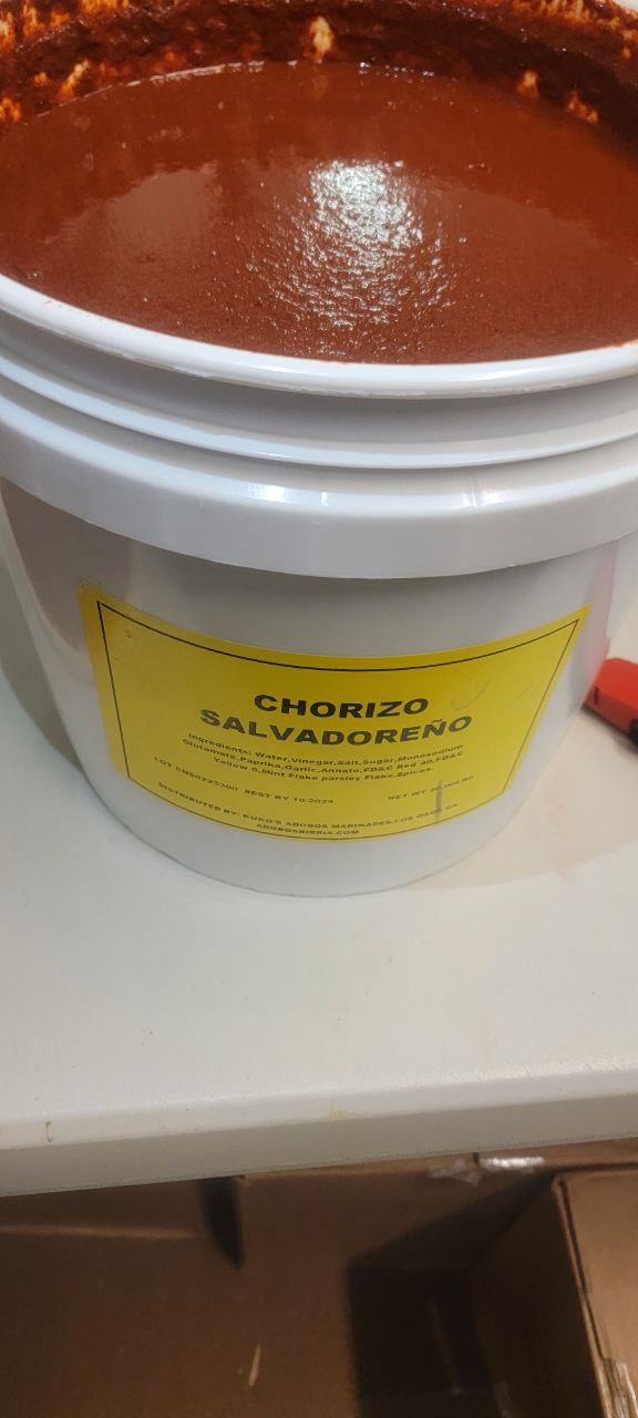 Chorizo Salvadoreño Adobo paste