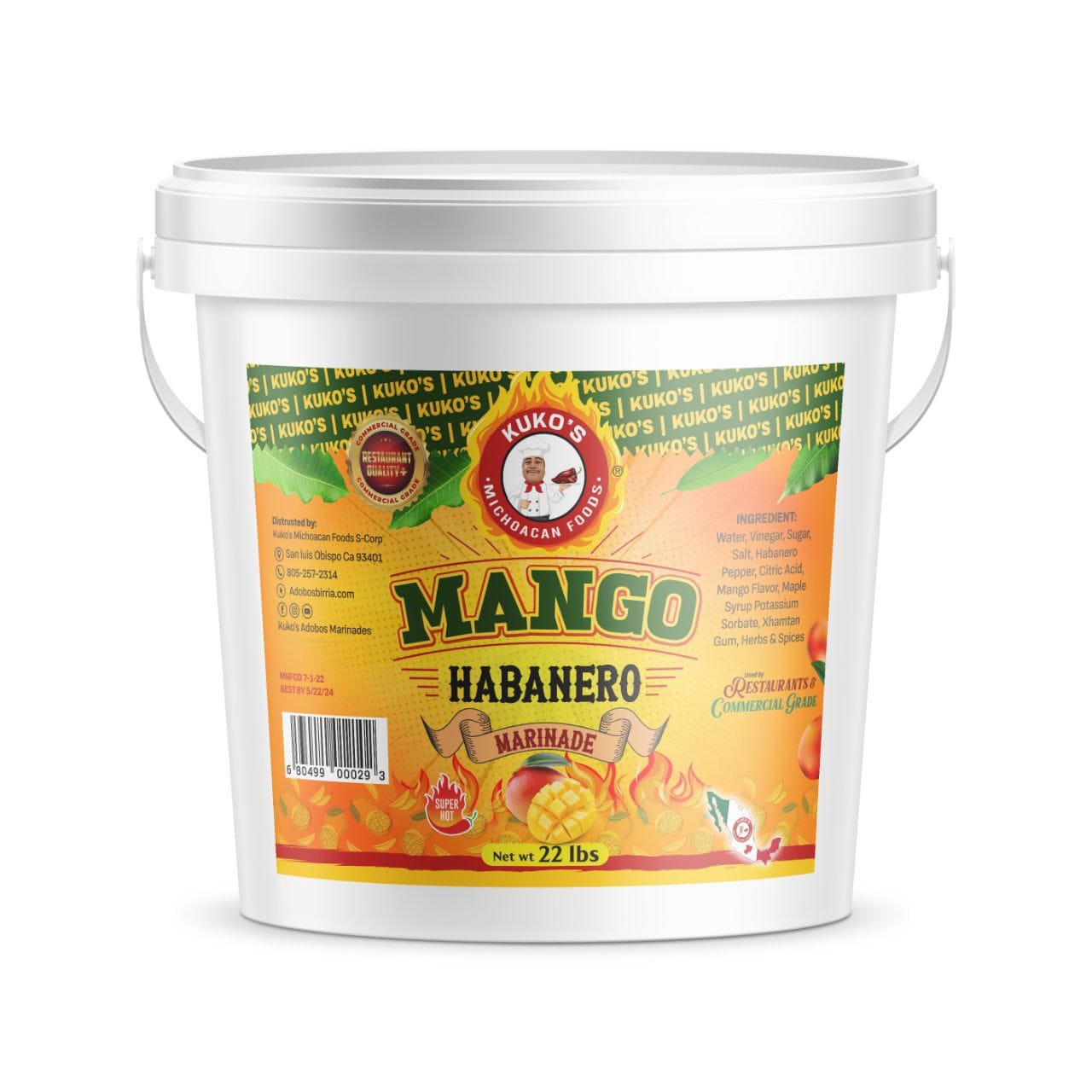 Mango Habanero Adobo Cooking Sauce