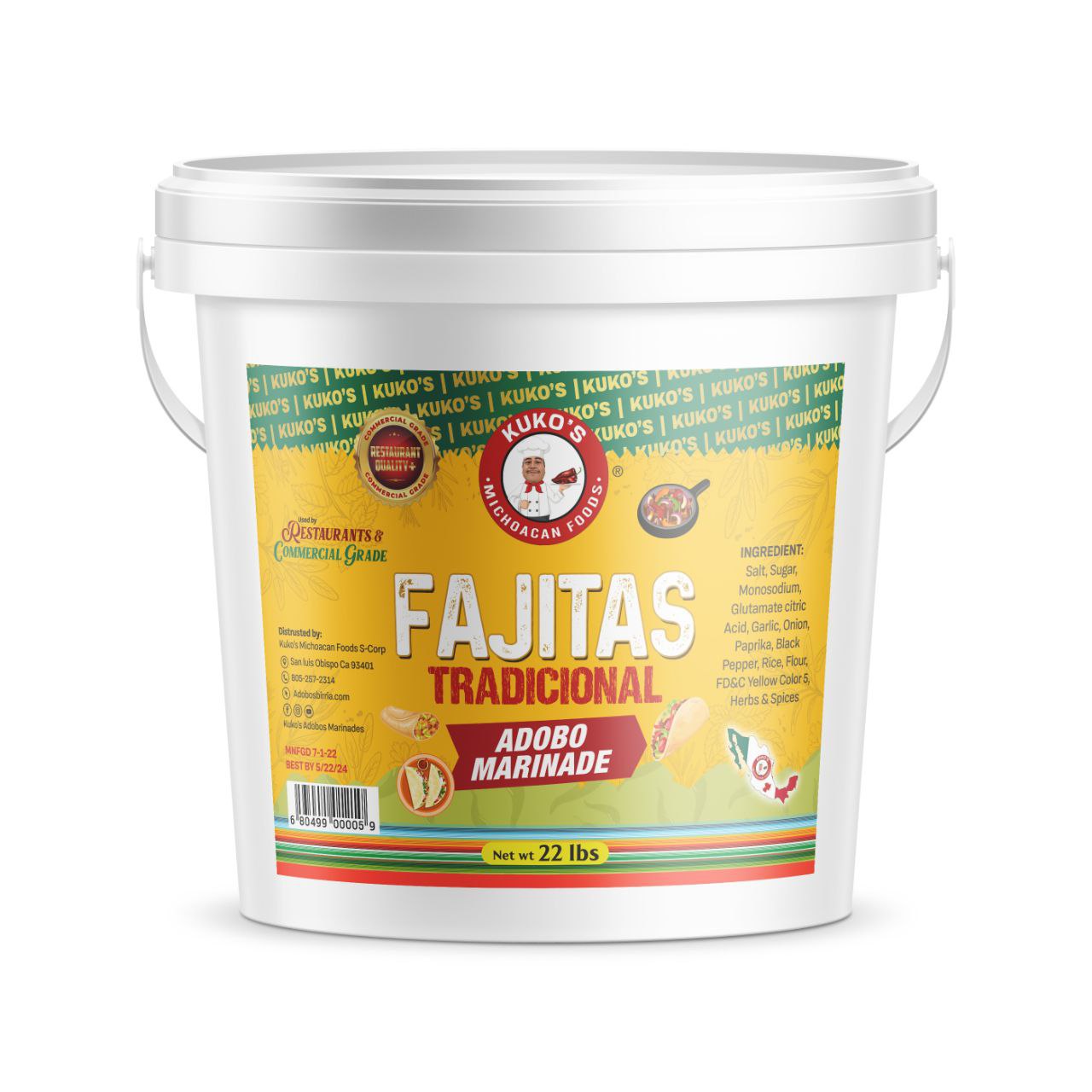 FAJITA tradicional ADOBO MARINADE Cooking Sauce
