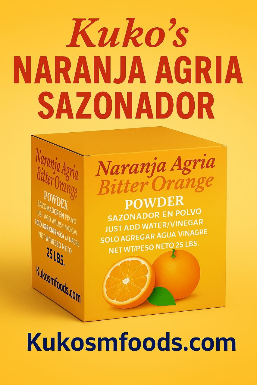 Naranja Agria Sazonador polvo Bitter Orange Seasonng Spice 25lbs & 10lbs
