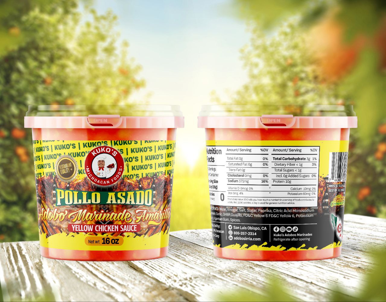 Pollo asado adobo Amarillo Yellow Marinade Chicken