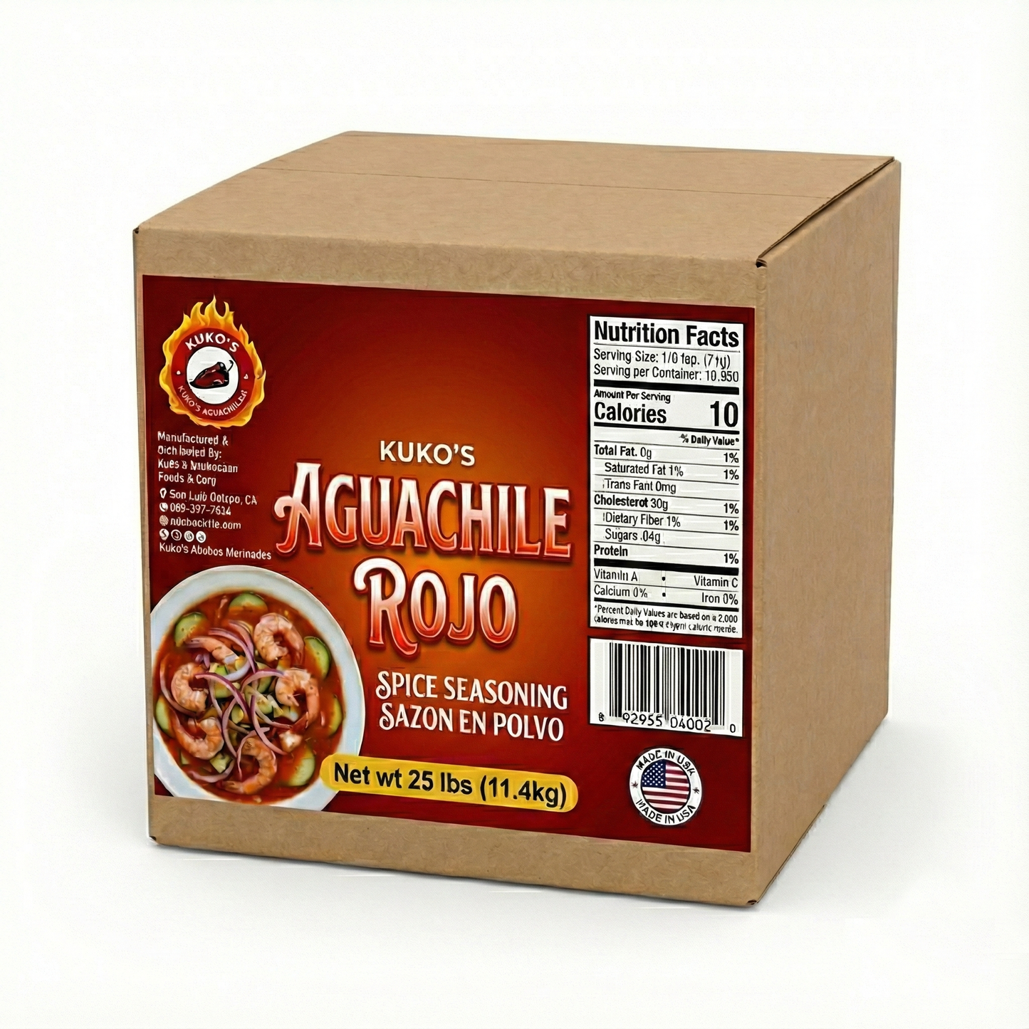 AguaChile Rojo Sazon Chiles Spice Seasonigs Shrimp