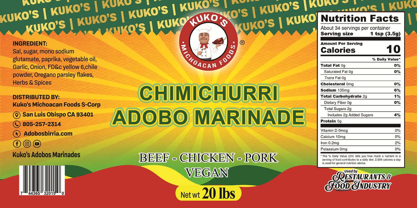 Chimichurri churrasco Guatemalan chapin marinade