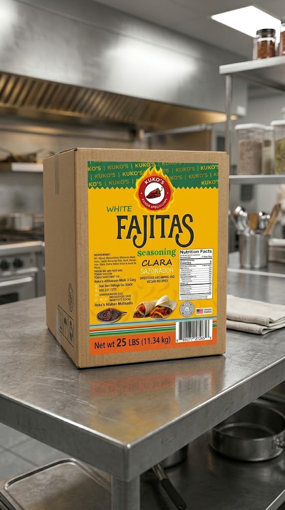 Fajitas Clara SEASONING BLANCA white Sasonador Restaurant Quality