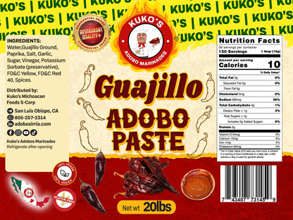 Guajillo Adobo Paste Marinade Restaurant bulk