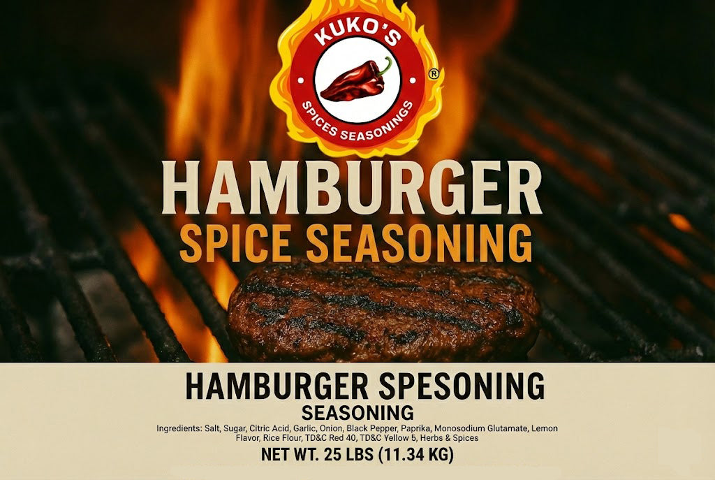 Hamburger Spice Seasonings Restaurant BBQ 4 sizes