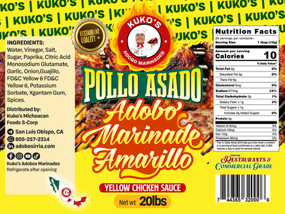 Pollo asado adobo Amarillo Yellow Marinade Chicken