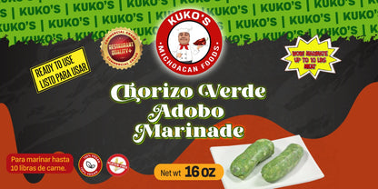 chorizo verde Addobo marinade