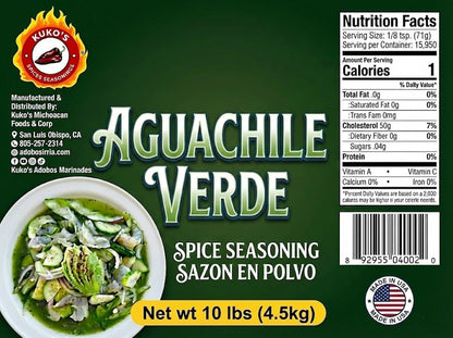 AguaChile Verde sazon chiles molidos bulk