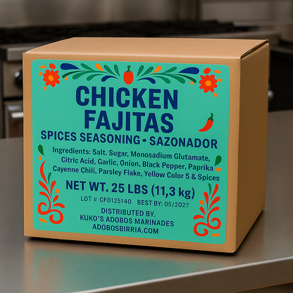 Restaurant-Style Chicken Fajita Spice Blend – Bulk Sazonador for Food Service & Catering
