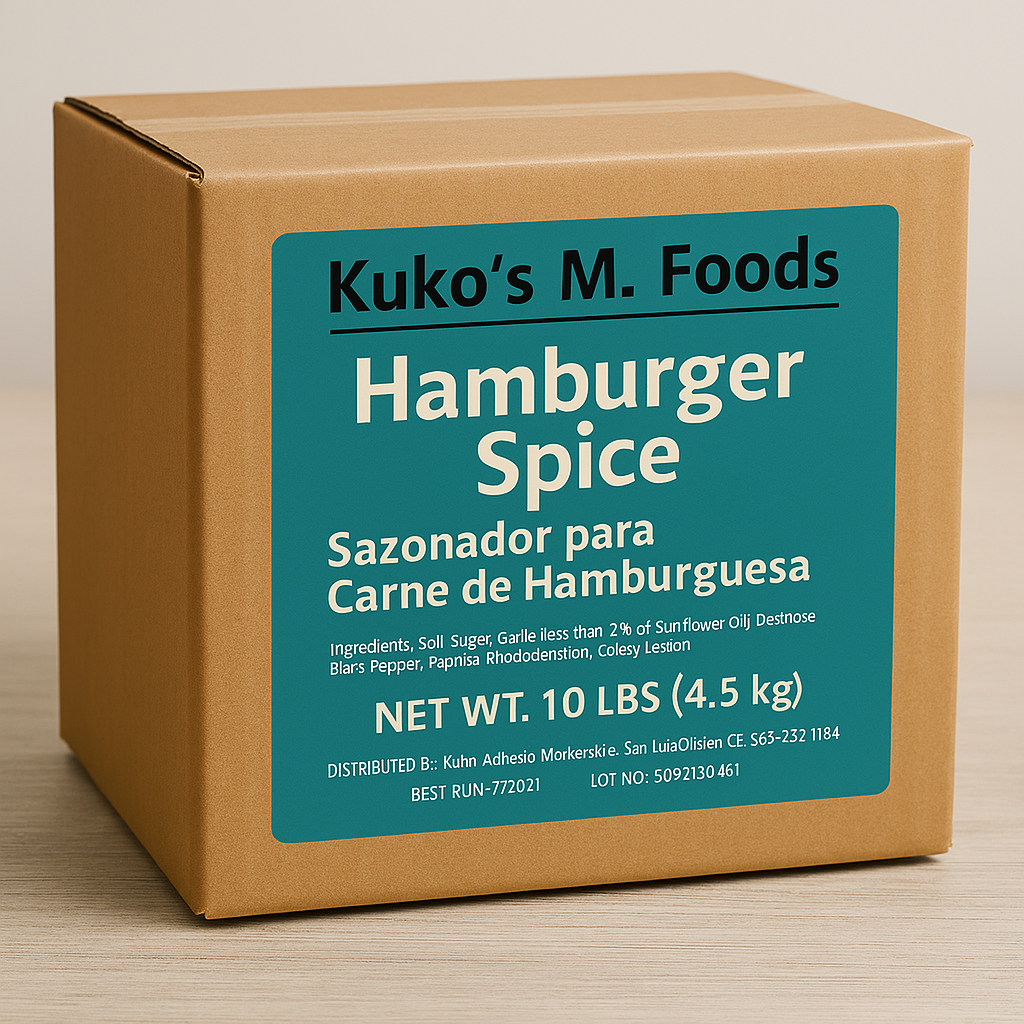 Hamburger Spice Seasonings Restaurant BBQ 4 sizes