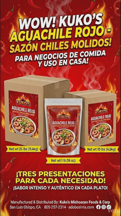 AguaChile Rojo Sazon Chiles Spice Seasonigs Shrimp